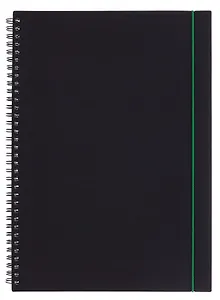 Тетрадь А4 80 листов, клетка, "Favorite Black. No 2" спираль