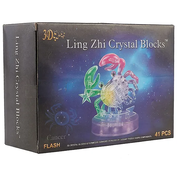 3D Crystal Puzzle Знаки Зодиака Рак со светом (9048A) 2519867 — 1