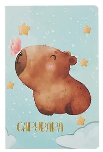 Тетрадь в клетку Yoi, "Капибара", 32 листа, в ассортименте