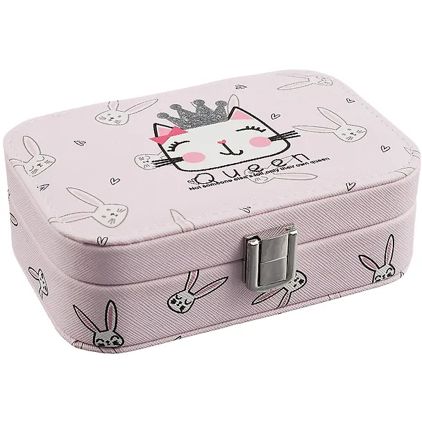 Шкатулка для украшений Кошка с короной Queen (15х10х5) (кожзам) (12-06905-SE3) 2875779 — 1