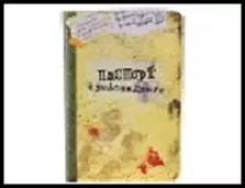 обложка для паспорта " Паспорт сумасшедшего" 13,7*9,6 см 488752, шт — 2322748 — 1