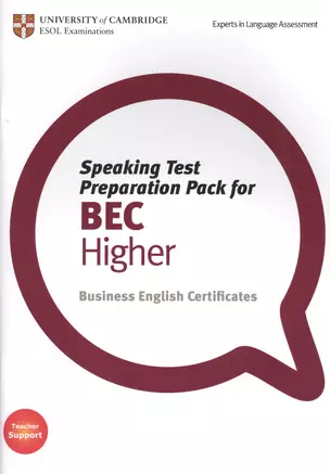 BEC Speaking Test Preparation Pk Higher Bk +DD — 2566403 — 1