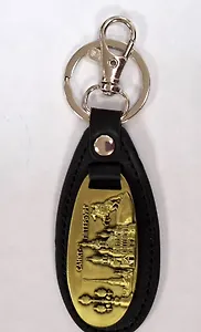 Брелок металл/кожа Коллаж СПб  Фонарь/Спас/Медный всадник [КЕ1-00078]