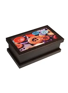 Шкатулка дерево Пуговицы (17х9х7) (1214982)