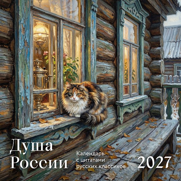 Календарь 2027г 300*300 "Душа России. Календарь с цитатами русских классиков" настенный, на скрепке 3174362 — 1