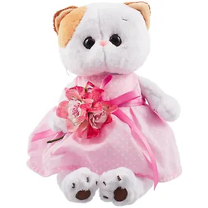 Игрушка мягкая Budi Basa, Ли-Ли в розовом платье с букетом LK24-048 2783870
