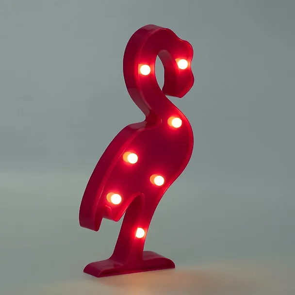 Светильник LED Фламинго (пластик) 30х14см (30×15см) (12-06630-Y019) 2693661 — 2