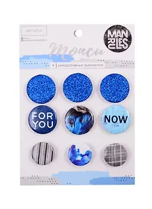 Набор топсов (фишек) для скрапбукинга Man Rules, 10×14см  3885445