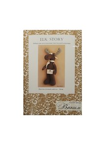 Набор для изготовления текстильной игрушки «Elk Story. Лось», 36 см, Ваниль