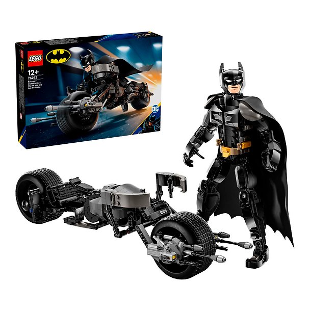 LEGO Batman: Сборная фигурка Бэтмен и Бэтцикл, 713 деталей (76273) 3126513 — 1