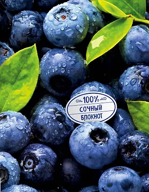 Сочный блокнот.Черника (на метал.пленке 326373