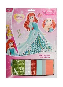 Набор д/творч. MultiArt Фигурная мозаика со стразами Принцессы Disney (MSA-EP200-PR) (6л.) (3+) (упаковка) (кор. 4х24шт)