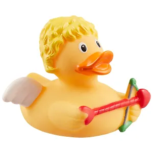 Игрушка для ванной, уточка резиновая FUNNY DUCKS "Уточка купидон"  (1895)