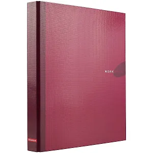 Папка архивная 35мм А4 "Work inside" 2 кольца, бордовый