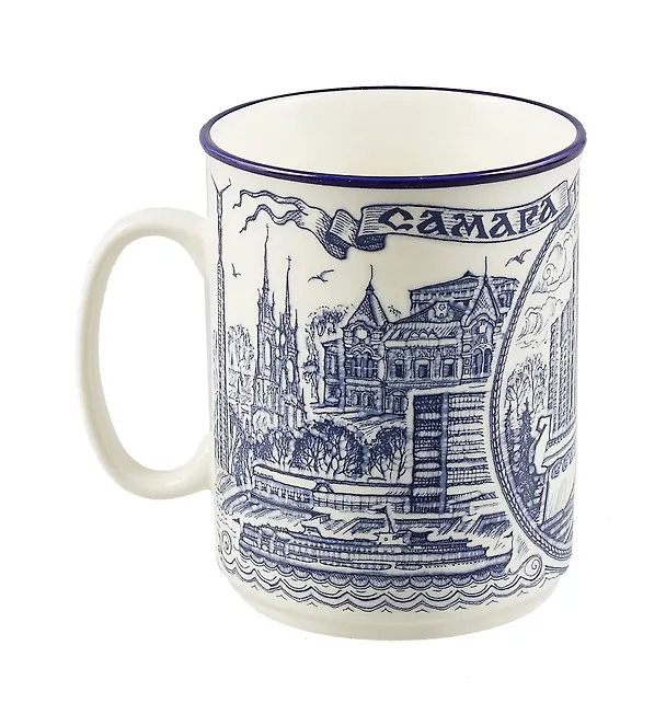 Кружка фарфоровая "Самара" кобальт (060-55) 2364802 — 3