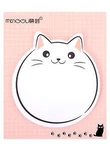 Блок бумаги самоклеящийся 30 листов, "Fat cat", в ассортименте