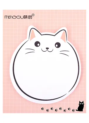 Блок бумаги самоклеящийся 30 листов, "Fat cat", в ассортименте 2981022