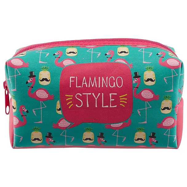 Косметичка на молнии Flamingo style (16х8) (ПВХ бокс) 2606293 — 2