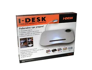 Столик для ноутбука с подушкой и подсветкой Цветочный узор (160134)