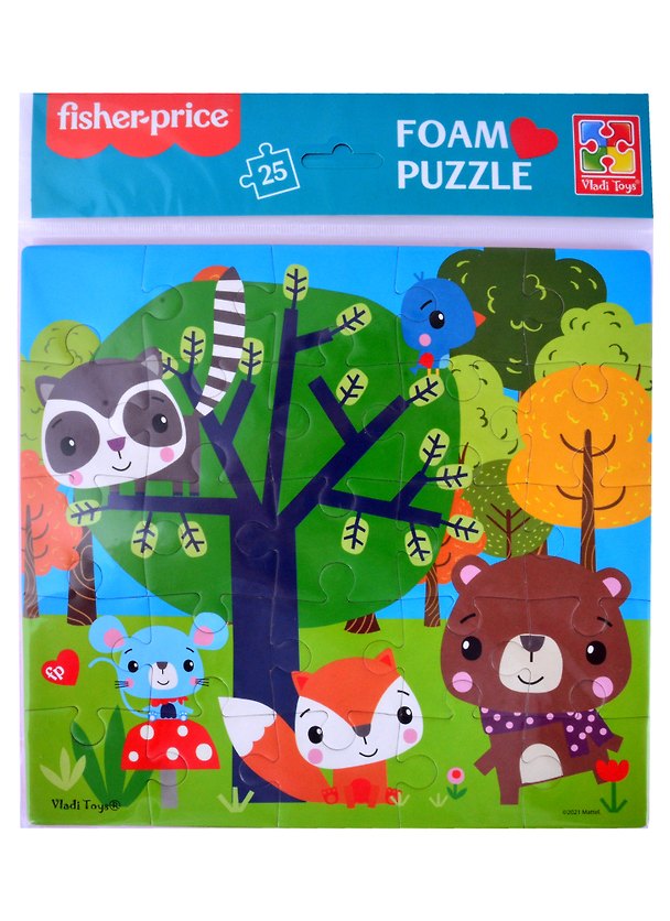 Мягкие пазлы Fisher-Price "Лесные жители" 25 элементов 2879628 — 1
