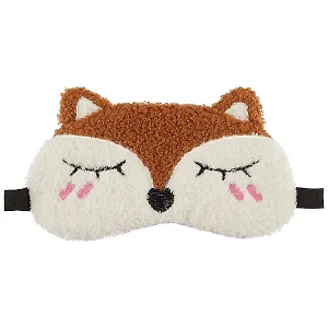 Маска для сна Спящая рыжая лисичка (плюш) (пакет)