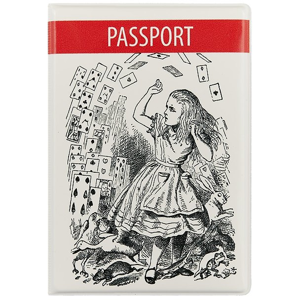 Обложка на паспорт «Alice in Wonderland. Алиса с картами» 2615121 — 1