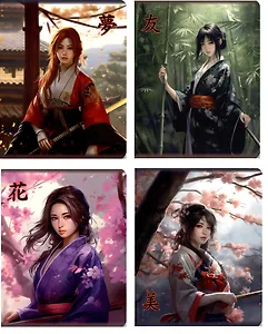 Тетрадь в клетку Be positive, "Девушка", 48 листов, в ассортименте