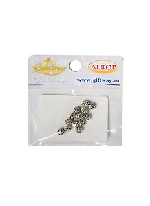 Фурнитура металл бусина Фонарик М серебро (00009803) (6мм) (10 г/уп.)