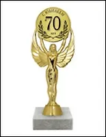 Статуэтка наградная С юбилеем 70 лет (SVN02-009) (19,5см) 2333706