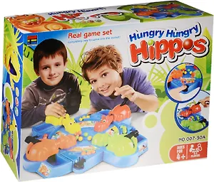 НИ Зообильярд Бегемоты (007-30A) (4+) (коробка) (Hungry Hungry Hippos)