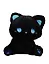 Мягкая игрушка Котик сидит (черный) (20см) (12-0960-202507-T3) — 3115027 — 2