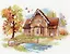 Набор для вышивания Алиса  Сентябрьский домик 18х14см — 2768534 — 2