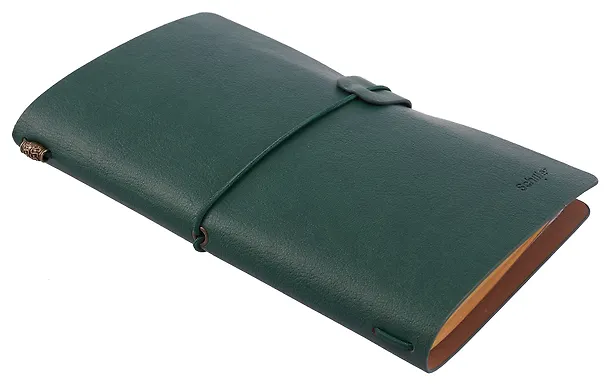 Записная книжка А6+, 80 листов в линейку, зеленая, сшивка, Schiller 3109564 — 5