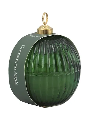 Свеча ароматическая Шар (стекло) (зеленая) (8см) (12-20250519-2) 3112952