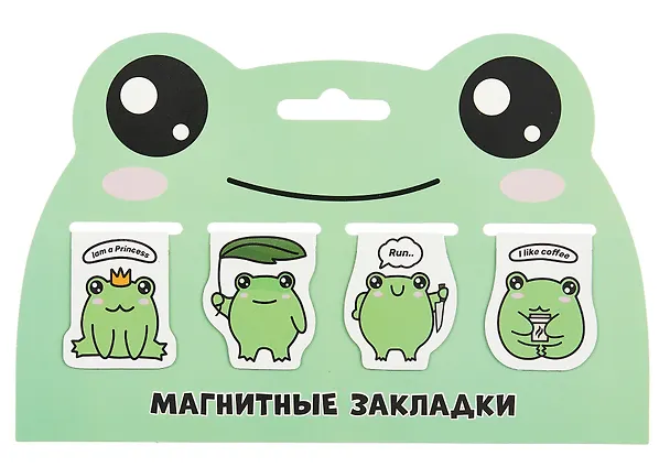 Магнитные закладки Лягушки (4 шт) (12-Duocai-202311-2) 3025076 — 1