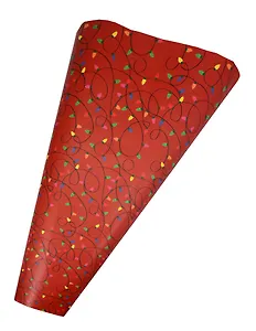 Бумага упаковочная 70*100см  НГ, инд.уп., ассорти