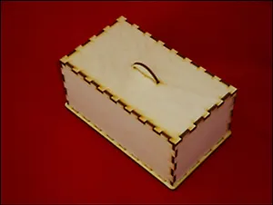 Заготовка деревянная, Полноцвет, Шкатулка "Прямоугольная"