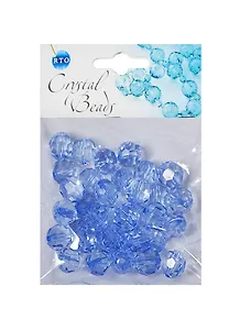 Набор бусин Кристальная игра Кристаллы светло-голубые (CRP140) (12мм) (упаковка)