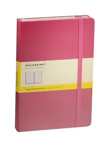 Книга для записей А5 120л кл. "Classic Large" розовая, жесткая обложка, резинка, Moleskine