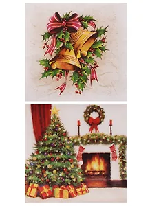 Набор салфеток для декупажа Рождественский интерьер (SDL081400/SDL081400)