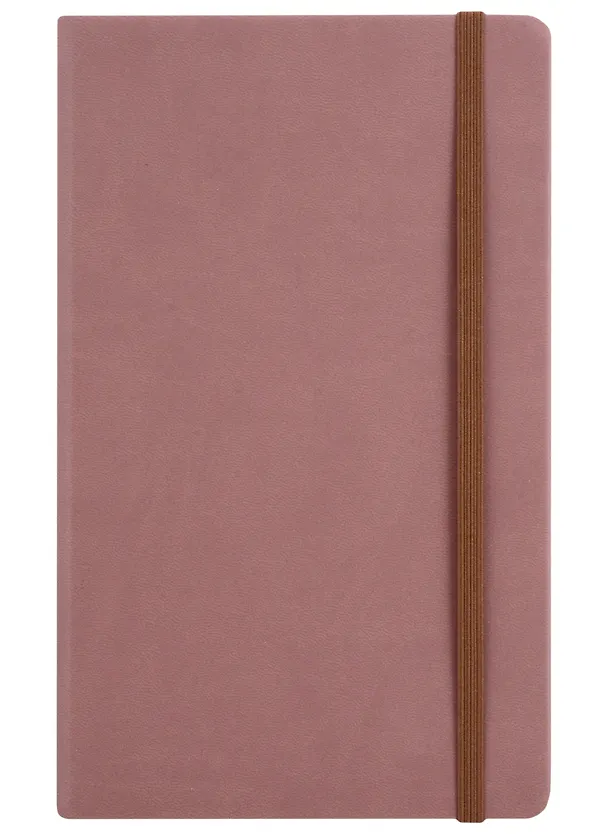 Книга для записей А5 96л лин. "Joy Book. Горячий шоколад" иск.кожа, тонир.блок, скругл.углы, ляссе, резинка, карман на задн.форзаце 3003583 — 2