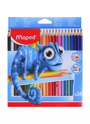 Карандаши цветные Maped, Pulse, пластиковые 24 цвета — 250535 — 1