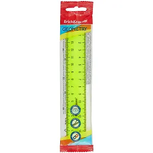 Линейка 15см "Neon Solid" желт., подвес, ERICH KRAUSE