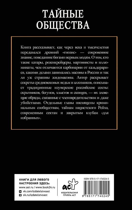 Книга Тайные общества (Матвей Гречко) — 2