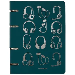 Тетрадь на кольцах в клетку Unnika, "ColourMania. Headphones", 100 листов