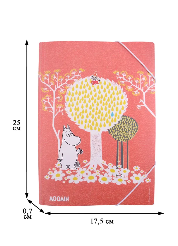 Папка на резинке «MOOMIN. Муми -тролль и малышка Мю» А5 262980 — 2
