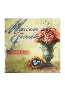 Набор д/творчества Салфетки д/декупажа 33*33см 20шт 3-х слойные Peonies (AY-1677)