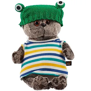 Мягкая игрушка Басик в шапке Лягушка (22 см) (Ks22-177)