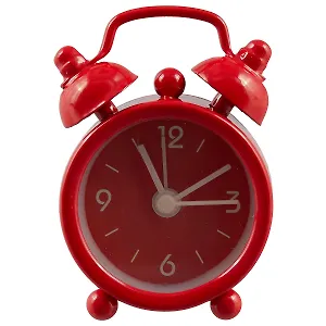 Мини-будильник Цветной циферблат (4см) (металл) (ПВХ бокс)