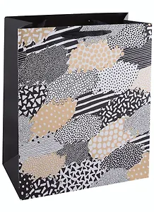 Пакет А4 26*32*12 "Ассиметрия" нейтр., бум., мат.пленка, тиснение